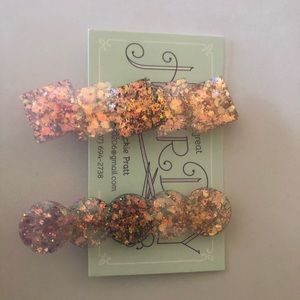 Alligator Clip Hair Barrettes Set of 2